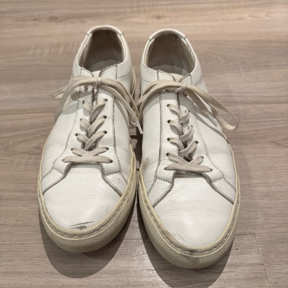 Common Projects White Leather Sneakers Size 39/8